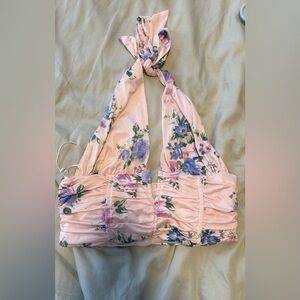 Zara Floral Halter Top